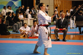 Petře Židková na okinawském turnaji